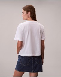 Calvin Klein Jeans - Embroidered Logo Graphic Boxy T-Shirt