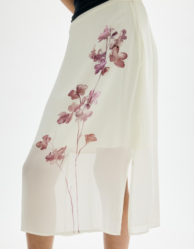 Minima Esenciales - Althea Floral Midi Skirt