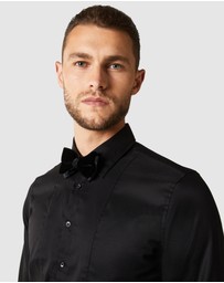 Politix - Slim Long Sleeve Panelled Formal Shirt