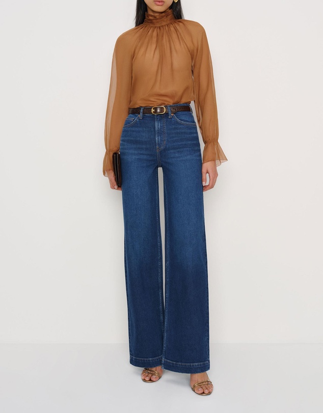 Reformation - Bex Super Stretch High Rise Wide Leg Jeans