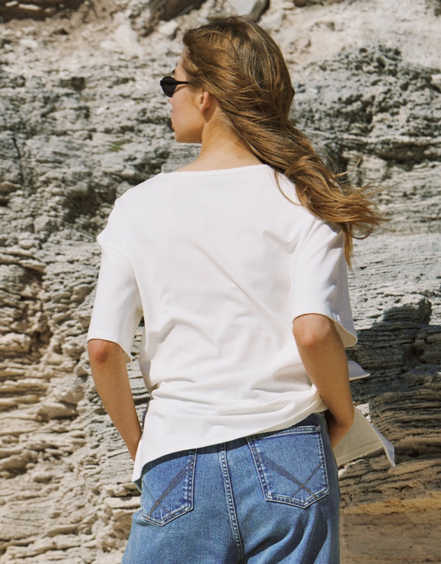 Soon Maternity - Luna Button Cotton Top