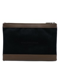 Pre-Loved by Azura Reborn - Pre-Loved Canvas Navy Clip M Clutch