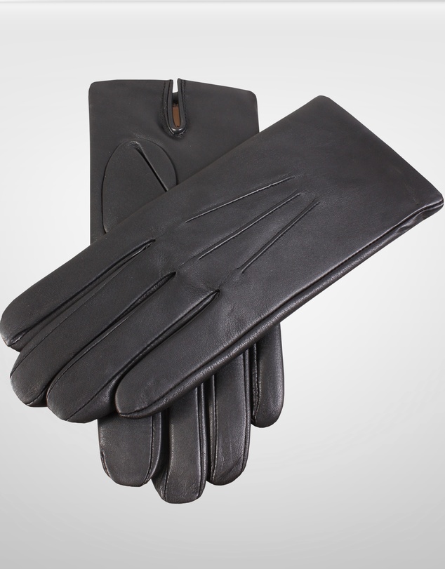 DENTS - Bath Three-Point Cashmere-Lined Leather Gloves