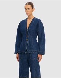 KIVARI - Jessica Denim Barrel Jacket