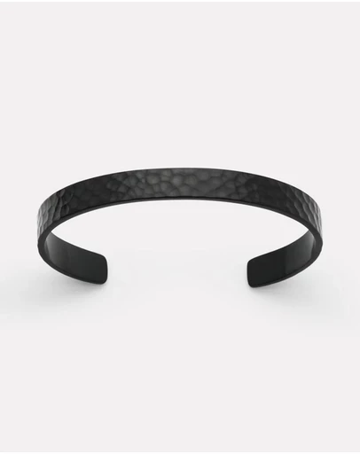 Najo - Midnight Men's Black PVD Steel Cuff