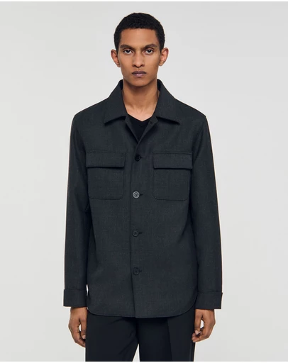 Sandro - Heather Overshirt Jacket