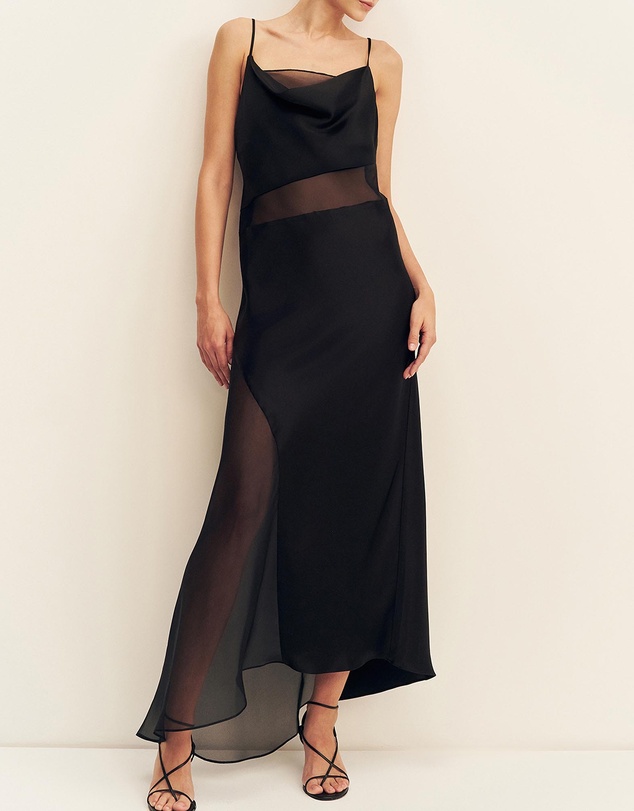 Shona Joy - Iza Asymmetrical Draped Maxi Dress