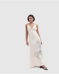 UNISON - V Neck Maxi Dress