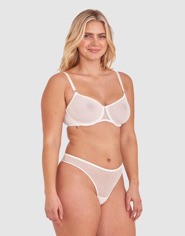 Bras N Things - Sexy Basics High Leg G String - Ivory