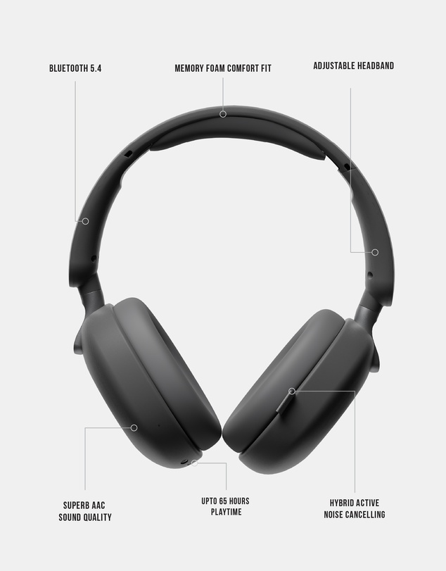 Sudio - K2 Pro - Over-Ear Hybrid ANC Headphones, Noise Cancelling, Dual Mic