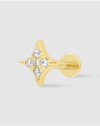 Wanderlust + Co - Sparkle Pave Flat Back Earring