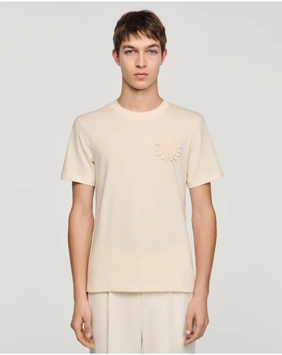 Sandro - Crochet Flower Tee Shirt