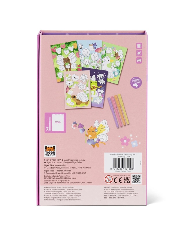 Tiger Tribe - Shimmer Colouring Set - Little Fairy Land