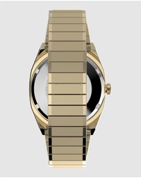 TIMEX - Timex® Automatic 1983 E-Line 34mm Gold Tone Expansion Band Watch