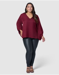 Pink Dusk by Curve Project - Lover Boy Blouse
