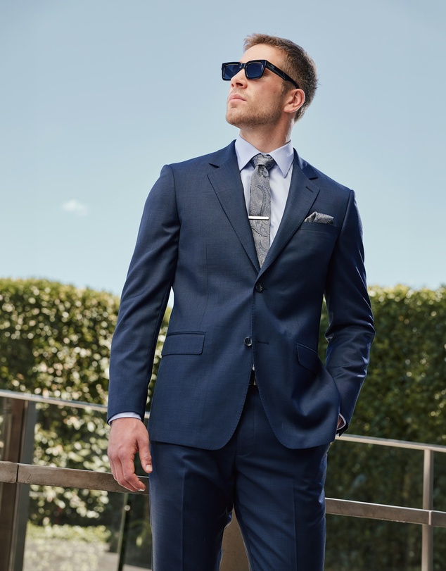 Tarocash - Ty Slim Check Wool Suit Jkt