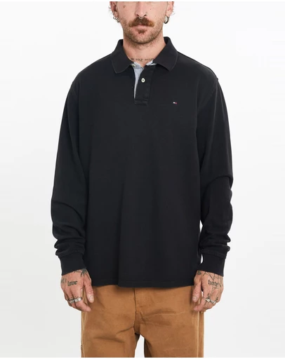 Vintage by The Real Deal - Pre Loved - Vintage Tommy Hilfiger Long Sleeve Polo Shirt