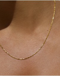 SAINT VALENTINE - Dash Dot Chain Necklace - Gold