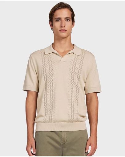 Academy Brand - Charlie SS Knit Polo