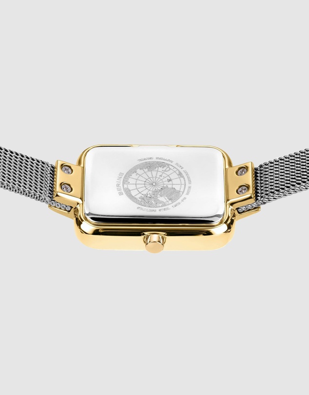 Bering - Petite Square 35mm Silver Watch