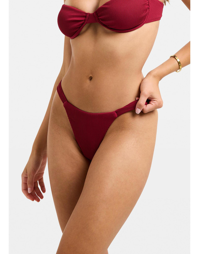 Subtitled - Rib Thick Band Bikini Bottom