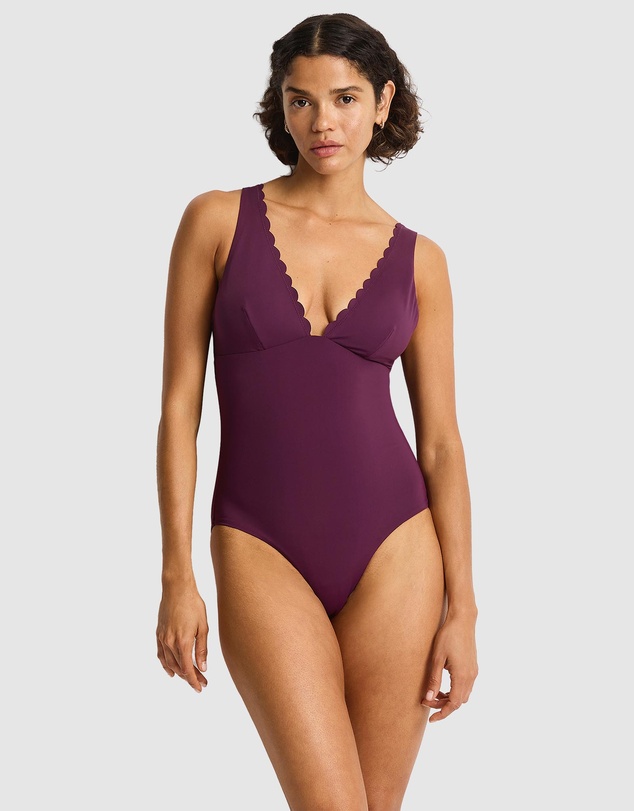Sea Level Australia - Scalloped Longline Tri One Piece