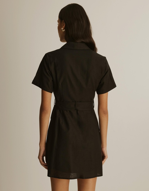 Atmos&Here - Lia Linen Blend Blazer Mini Dress