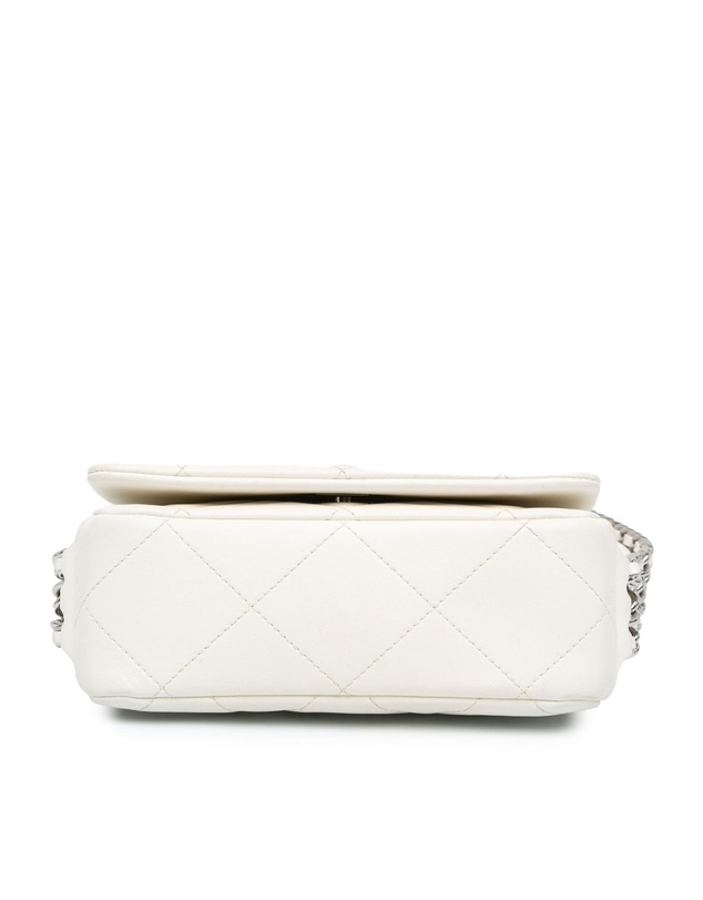 Chanel - Pre-Loved Mini Quilted Lambskin Chain Rows Flap