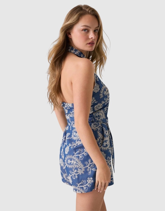 GUESS - Staci Embroidered Romper