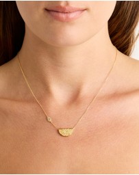By Charlotte - Gold Eye of Peace Necklace