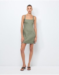 AERE - Clara Linen Mini Dress
