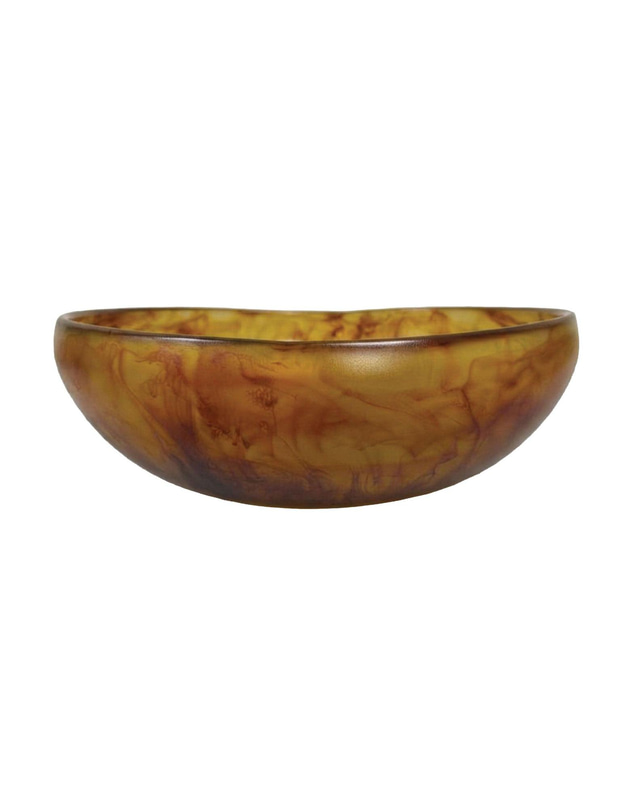 Urban Attitude - Urban Attitude RAQS Salad Bowl Height: 11.5cm, Width: 29.5cm, Length: 31cm - Burnt Amber