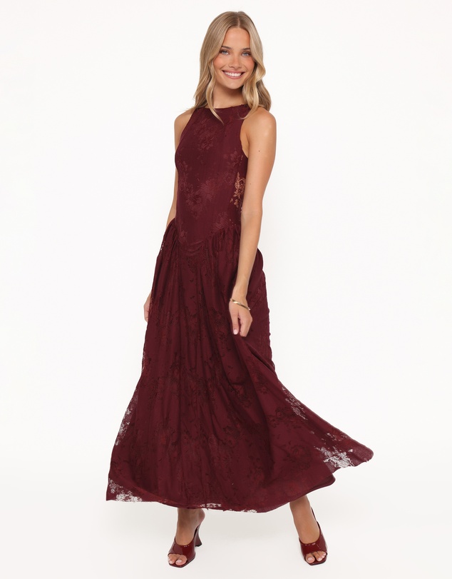 Petal & Pup - Denny Maxi Dress - Burgundy