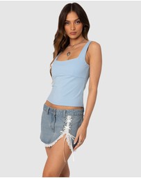 EDIKTED - Ronda Bow Back Tank Top