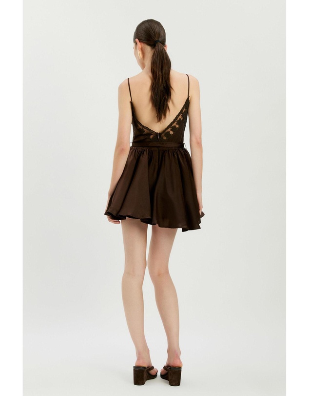 Bardot - Natalia Lace Trim Mini Dress