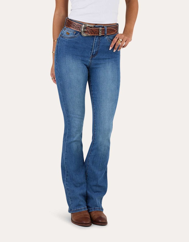Ringers Western - Penny Rodeo Womens High Rise Bootleg Jean