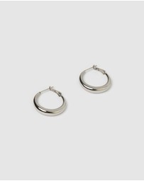 Arms Of Eve - Riley Silver Hoop Earrings - Small