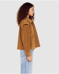 MINKPINK - Faye Faux Suede Jacket