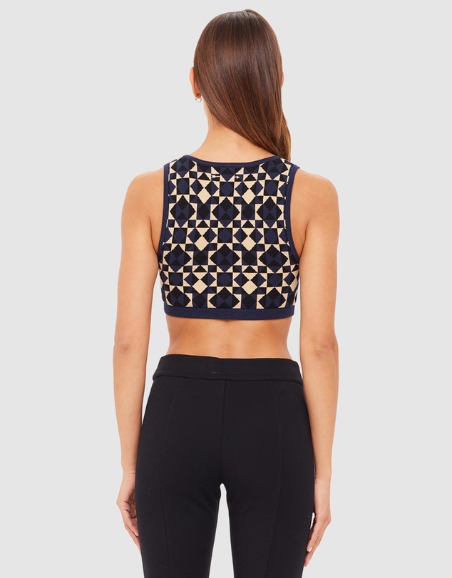 The Upside - Cosmo Alma Knit Crop Top
