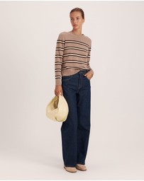 SABA - Nora Wool Cashmere Stripe Knit
