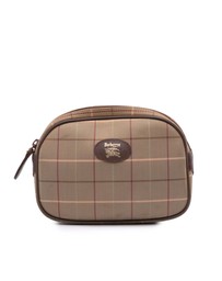 Pre-Loved by Azura Reborn - Pre-Loved burberry Textile Accessory Bag with Plaid Pattern and Zip Closure