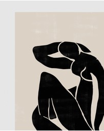 Inka Arthouse - Black Nude by Henri Matisse Art Print