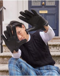 DENTS - Bath Three-Point Cashmere-Lined Leather Gloves