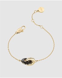 Furla - Furla 1927 Colour Edition Gold-Tone Black Enamel Bracelet
