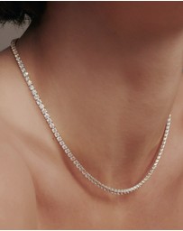 SAINT VALENTINE - Aspen Tennis Necklace - Silver