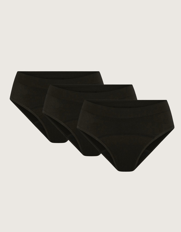 Modibodi - Teen Soft Stretch Seamless Hipster Period Underwear Bikini Moderate Absorbency 3 Pack
