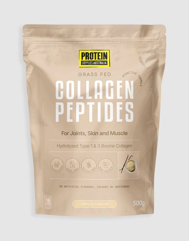 Protein Supplies Australia - Vanilla Collagen Peptides - 500g