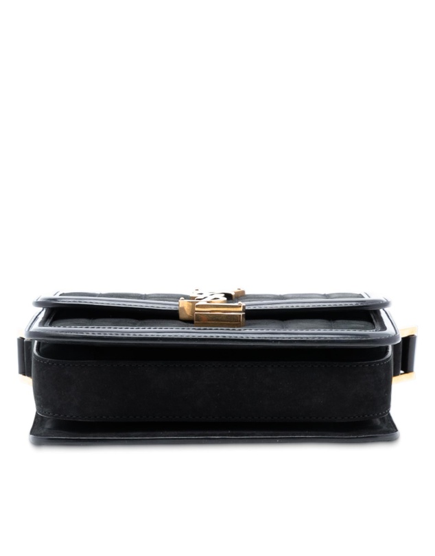 Pre-Loved by Azura Reborn - Pre-Loved Small Quilted Suede Solferino Satchel In Box