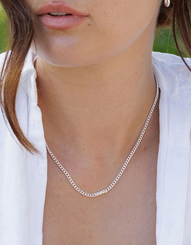 SAINT VALENTINE - MUM Chain Necklace - Silver