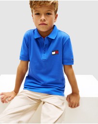 Tommy Hilfiger - Boys Regular Fit Wavy Flag Polo Shirt - Kids